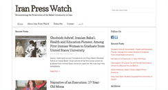 Desktop Screenshot of iranpresswatch.org